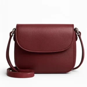 Chic Mehroon Leather Sling Bag for Women –